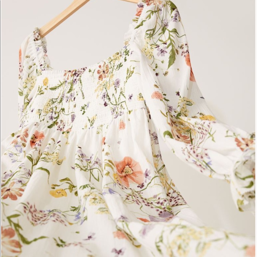 Smocked Floral H&M Dress